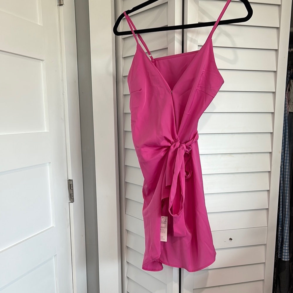 Pink Spaghetti Strap Dress